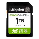 1 TB .SDXC karta Kingston Canvas Select Plus SD U3, V30 (r150MB/s)