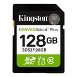 128 GB .SDXC karta Kingston Canvas Select Plus SD U1, V10 (r150MB/s)