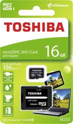 16 GB . microSDHC karta Toshiba Class 10 UHS + adaptér