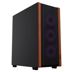 1stCOOL G6 Noble Wood Decor, skrinka ATX, USB3.0, USB-C, 3x ventilátor