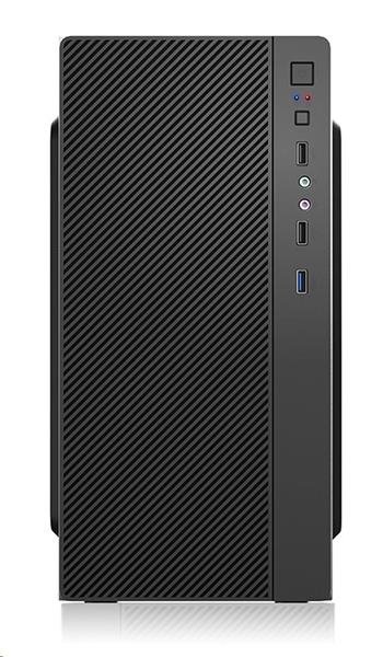 1stCOOL STEP 4, skrinka mATX, USB3.0 + 2xUSB2.0, čierna