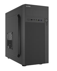 1stCOOL STEP PREMIUM, skrinka mATX, USB-C, USB3.0, 2xUSB, 2x ventilátor, čierna