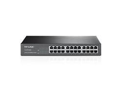 24-Port 10/100 Mbps Switch PORT: 24× 10/100 Mbps RJ45 Ports SPEC: 1U 13-inch Rack-mountable Steel Case FEATURE: Plug