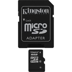 4 GB . microSDHC karta Kingston Class 4 + adaptér (r/w 4MB/s)