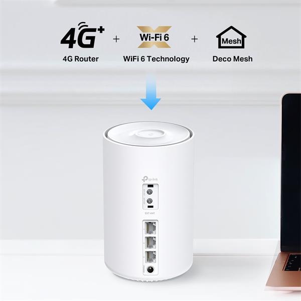 4G+ AX3000 Whole Home Mesh Wi-Fi 6 Router, Build-In 300Mbps 4G+ LTE Advanced Modem SPEED: 574 Mbps at 2.4 GHz + 2402 Mbp