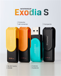 512 GB . USB 3.2 kľúč . Kingston DataTraveler Exodia S (Black + Yellow)