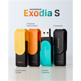 512 GB . USB 3.2 kľúč . Kingston DataTraveler Exodia S (Black + Yellow)