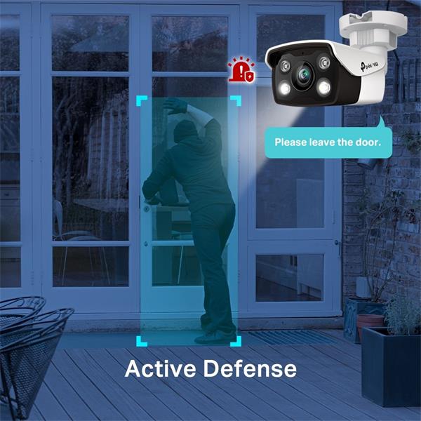 5MP Full-Color Bullet Network Camera SPEC: 5MP, 2.8mm Fixed Lens, 1/2.7” Progressive Scan CMOS, H.265+/H.265/H.264+/H.26