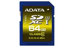 64 GB . SDXC/SDHC Premier UHS-I karta ADATA class 10 Ultra High Speed
