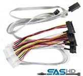 ADAPTEC cable 0.7M an miniSAS (SFF8087) to 4x SAS SFF8482
