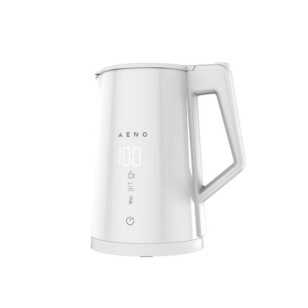 AENO Rýchlovarná smart kanvica EK8S biela, 2200W,1,7 l,Strix,dvojité steny,regulácia teploty,WiFi, LEDdisplej,auto vyp