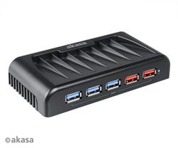 AKASA AK-HB-11BK 7-portový externý USB 3.0 HUB,