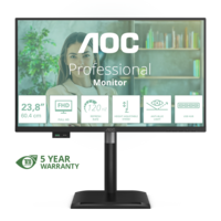 AOC 24P4U 23,8" IPS 1920x1080 1500:1 4ms 300cd HDMI DP pivot repro čierny
