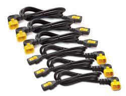 APC Power Cord Kit (6 ea), Locking, C13 to C14 (90 Degree), 1.8m