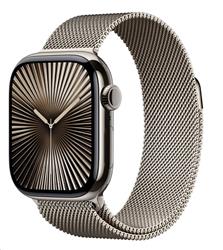 Apple Watch Series 10 GPS + Cellular 46mm Natural Titanium Case with Natural Milanese Loop - M/L