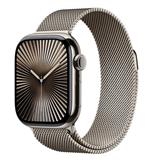 Apple Watch Series 10 GPS + Cellular 46mm Natural Titanium Case with Natural Milanese Loop - M/L