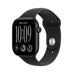 Apple Watch Series 12 GPS 42mm Black Aluminium Case with Black Sport Band - M/L