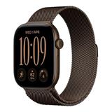 Apple Watch Series 12 GPS 46mm Dark Bronze Aluminium Case with Dark Bronze Milanese Loop - M/L