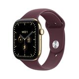 Apple Watch Series 12 GPS + Cellular 42mm Radiant Gold Titanium Case with Burgundy Sport Band - S/M