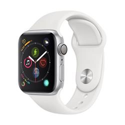 Apple Watch Series 4 GPS, 40mm Silver Aluminium Case with White Sport Band