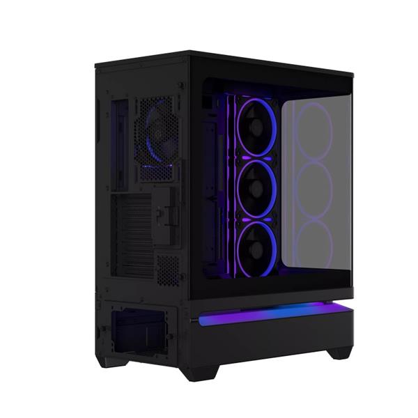 ASUS PRIME AP304 TG ARGB BLACK skrinka ATX 4x ARGB fan, čierna
