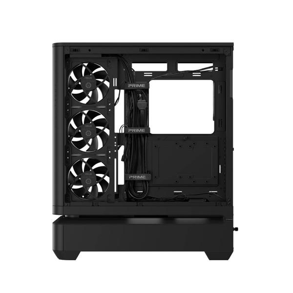 ASUS PRIME AP304 TG ARGB BLACK skrinka ATX 4x ARGB fan, čierna
