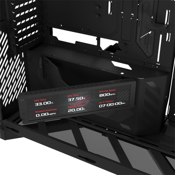 ASUS ROG CRONOX GR801 CURVE TG ARGB BLACK skrinka E-ATX čierna
