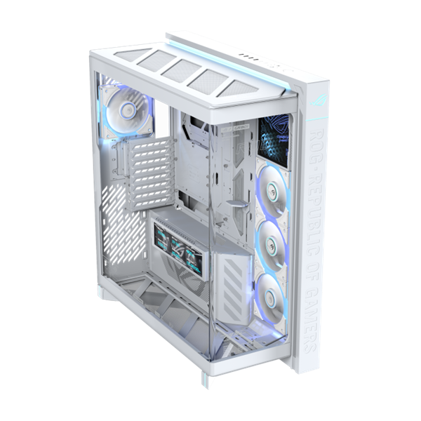 ASUS ROG CRONOX GR801 CURVE TG ARGB WHITE skrinka E-ATX biela