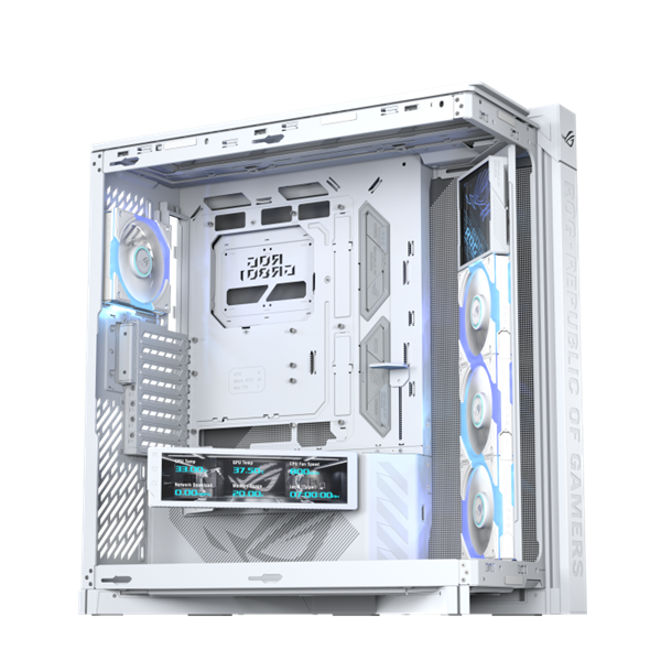 ASUS ROG CRONOX GR801 CURVE TG ARGB WHITE skrinka E-ATX biela