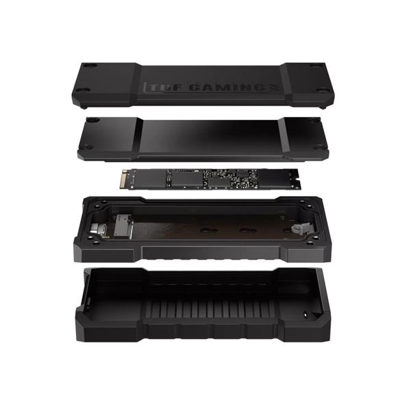 ASUS TUF Gaming A2 M.2 NVMe/SATA SSD box USB-C 3.2 Gen2x2 IP68