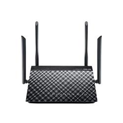 ASUS WiFi router WiFi 5, 1167 Mb/s, Dual-band, 4×LAN, 1×WAN, 1×USB 2.0, 4× anténa, VPN, GLAN, IPv6, UPnP