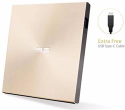 ASUS ZenDrive External Slim DVD-RW, M-DISC, USB-A/C, Retail, zlatá + Bitdefender