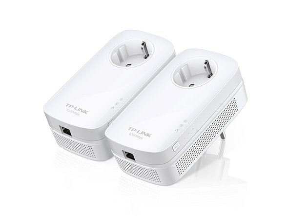 AV1300 Gigabit Passthrough Powerline Starter Kit KIT: 2× TL-PA8010P SPEED: 1300 Mbps Powerline SPEC: Qualcomm CPU, 1× Gi