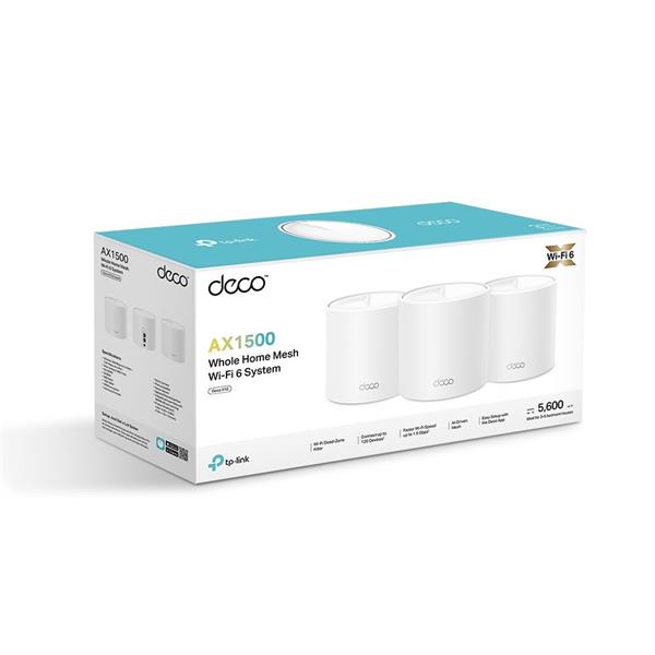 AX1500 Whole Home Mesh Wi-Fi 6 System SPEED: 300 Mbps at 2.4 GHz + 1201 Mbps at 5 GHz SPEC: Internal Antennas, 2× Gigabi