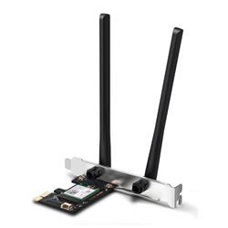 AX3000 Dual-Band Wi-Fi 6 Bluetooth PCI Express Adapter SPEED: 2402 Mbps at 5 GHz + 574 Mbps at 2.4 GHz SPEC: 2× High G