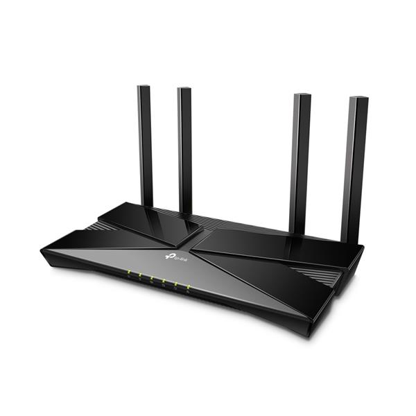 AX3000 Dual-Band Wi-Fi 6 Router SPEED: 574 Mbps at 2.4 GHz + 2402 Mbps at 5 GHz SPEC: 4× Antennas, MediaTek Dual-Core CP