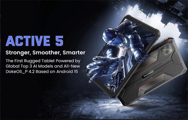 Blackview Active 5 Rugged Tab 6GB/ 128GB, 8,7" FHD, Corning Glass 3, 13MP/16MP, Android 15, Cierny