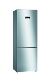 BOSCH_Voľne stojaca chladnička s mrazničkou dole, 203 x 70 cm, inox look, Seria 4