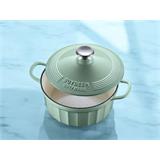 BUYDEEM Smaltovaný liatinový hrniec 2,9L, 22cm, model CP521, farba zelená