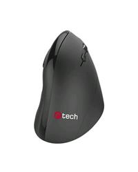 C-TECH myš VEM-08 vertikálna, bezdrôtová. 6 tlačidiel, čierna, USB nano receiver