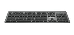Canyon BK-10, ultratenká Bluetooth klávesnica pre Apple, 15 multimediálnych kláves, šedá, EN klávesy