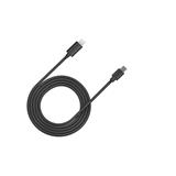Canyon CFI-12, 2m kábel Lightning/USB-C, bez Apple certifikácie MFi, čierny