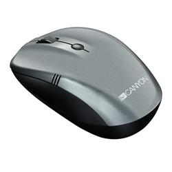 Canyon CNE-CMSW03DG, Wireless optická myš, USB, 1000/1200/1600 dpi, 2x AAA, dlhá výdrž, tmavo šedá