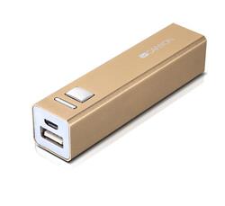 Canyon CNE-CSPB26GO Powerbank 2600mAh, single USB 5V/1A, pre smartfóny, zlatá