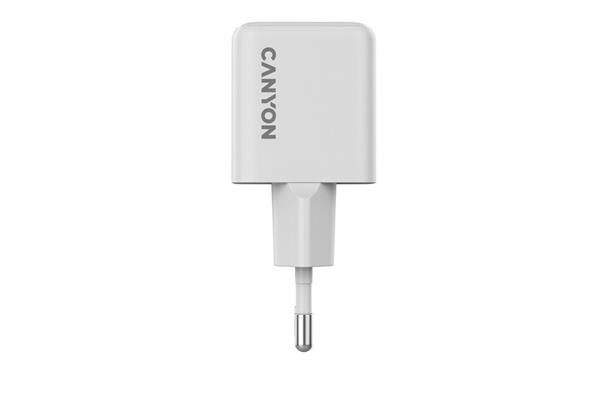 Canyon CU20AC vysokorýchlostná kompaktná univerzálna nabíjačka do steny 1x USB-C 20W, 1x USB-A 18W