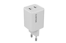 Canyon CU45CC vysokorýchlostná univerzálna nabíjačka do steny 2x USB-C 45W