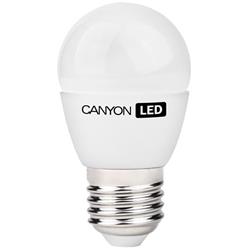 Canyon LED COB žiarovka, E27, kompakt guľatá, mliečna 3.3W, 250 lm, teplá biela 2700K, 220-240V, 150°, Ra>80, 50.000 hod