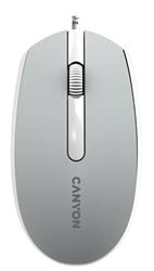 Canyon M-10, prémiová optická myš, USB, 1.000 dpi, 3 tlač, tmavo-šedá