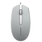 Canyon M-10, symetrická optická myš s efektom hladkého posuvu, USB, 1.000 dpi, 3 tlač, tmavo-šedá