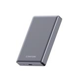 Canyon OnCharge 510, Powerbank, 10.000 mAh, in: USB-C, out: USB-C PD 20W + Wireless Magnet 15W, štíhla, šedá